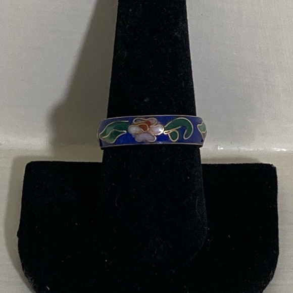 Vintage Cloisonné Enamel Ring - Picture 5 of 6